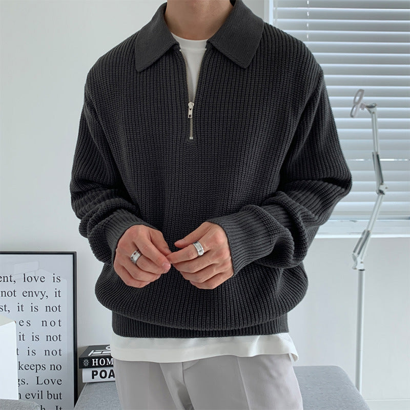 Quarter zip up sweater best sale
