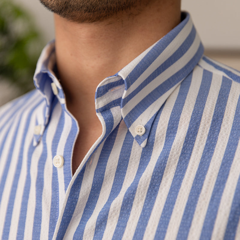 Striped Seersucker Shirt