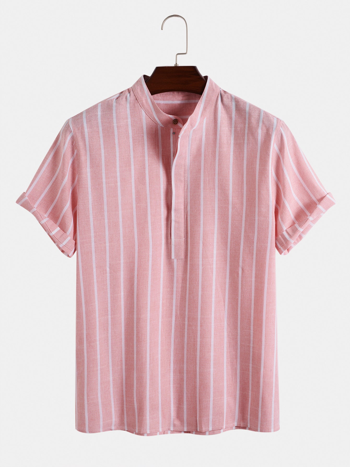 Striped Button-Up Polo Shirt – Lautus Clothing