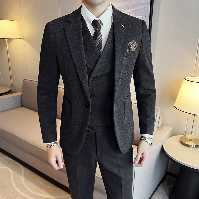 Woollen 3 Piece-suit – Lautus Clothing
